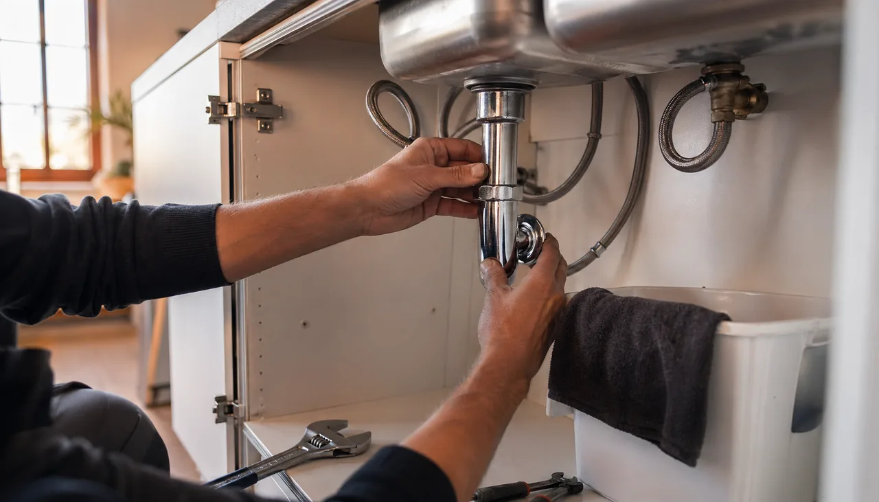 Intervention plombier à Saintmaurdesfosses : artisan au travail